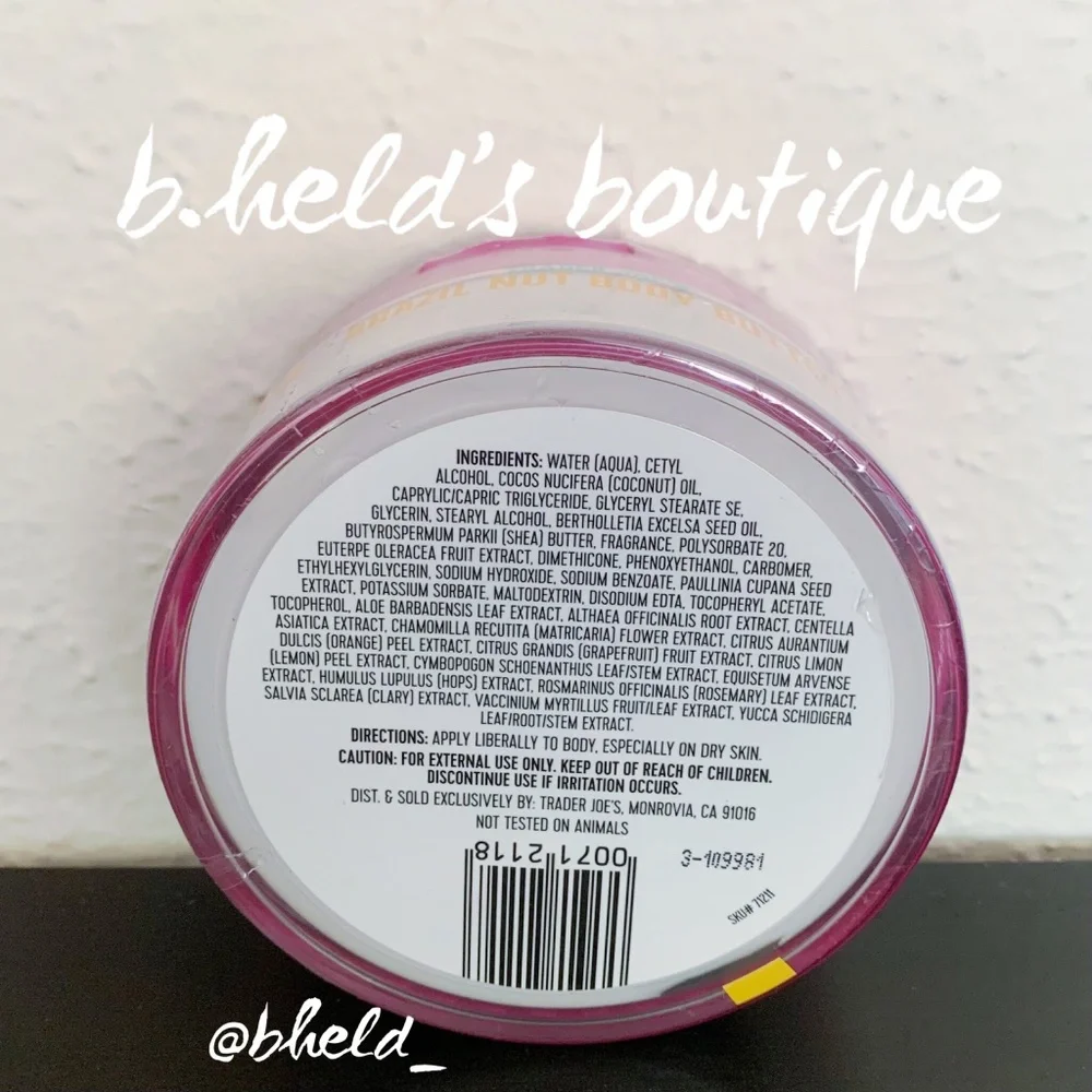 Free w/Purchase — Trader Joe’s Special Bundle Trio of Brazil Nut Body Butter New - Picture 5 of 16